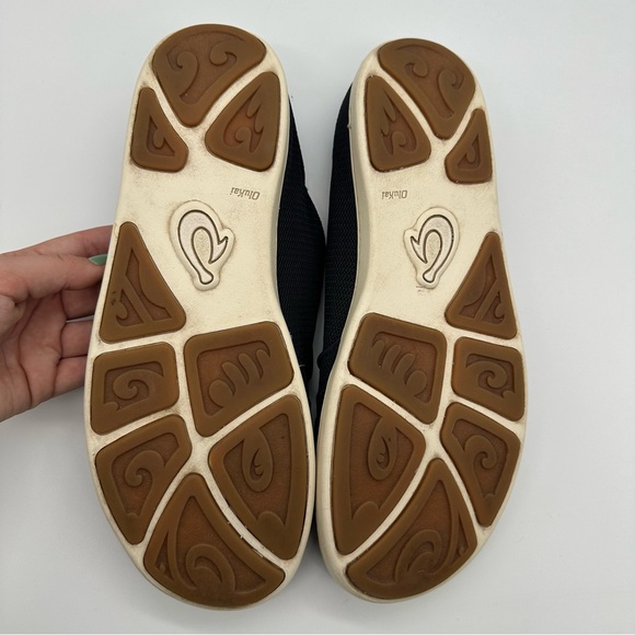 Olukai Nohea Mesh Navy Shoes Drop-In Heel Lightweight Sneaker Mens Sz 13 Slip On - Picture 6 of 9